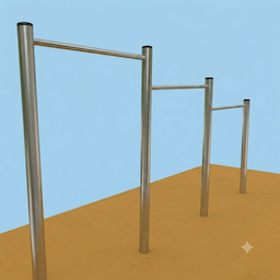 Pull-up bar map icon